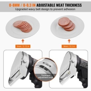 VEVOR KS-100E-1 Cutit Electric Kebab 80W 2 Lame Reglare Grosime - Img 3
