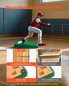 VEVOR Pitching Mound 31 inch Echipament de antrenament pitching portabil IndoorOutdoor - Img 5