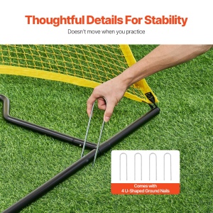 VEVOR Rebounder Fotbal 200x200 cm ZQHTW7x7 Plasa rezistenta si portabila - Img 6