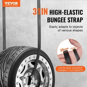 VEVOR Set 50 Curele Elastice cu S-Hook din Otel 81 cm Culoare Negru - Img 2