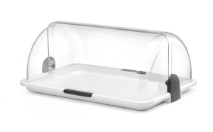 Vitrina Buffet HENDI, 465x315x195mm, alba, cu capac transparent - Img 6