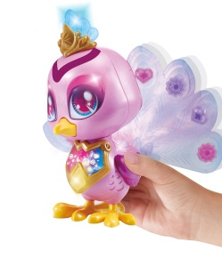 Vtech 80-532104 Sparklings Rubi animalul de companie electronic Peacock cu accesorii combo roz - Img 5