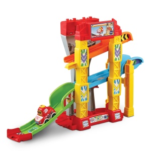 VTech TUT TUT Baby Flitzer - Rampa 4-in-1 - Set de joc cu rampa auto cu 4 optiuni de constructie si masina de curse - Pentru copii 1-5 ani - Img 3