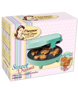 Waffle Maker Bestron AWMD5M, 700W, Mini-Cookie-Maker, Culoare Mint - Img 4