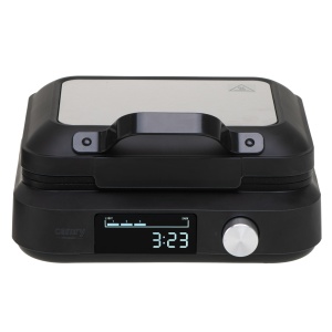 Waffle Maker Camry CR 3086 2200W, 6 niveluri de rumenire, negrusilver - Img 2
