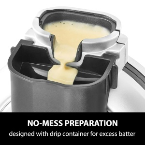 Waffle Maker CASO WaffleUp, 18 cm, 5 trepte de rumenire, culoare argintie - Img 4