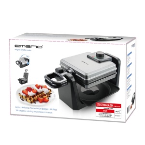 Waffle Maker Emerio WM-110984.4, 4 Wafe, 1000W, Culoare Argintie - Img 7