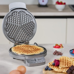 Waffle Maker Princess 132380, 1200 W, 5 Waffeln in forma de inima, Antiaderent - Img 2