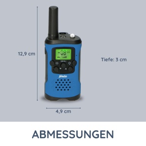 Walkie Talkie Alecto FR-115 - Set 2 Dispozitive, 7 km, 8 Canale, AlbastruNegru - Img 6