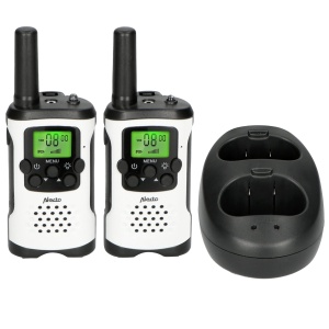 Walkie Talkie Alecto FR-175 - 7km, 8 Canale, Culoare Alb