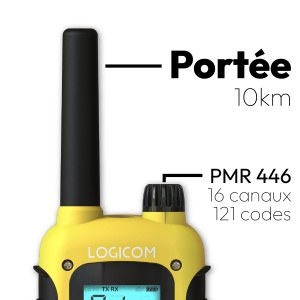 Walkie-Talkie Logicom Adventure 2 bucati, IP54, 10 km, 20 ore autonomie - Img 3