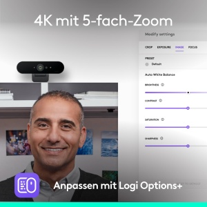Webcam Logitech Brio 4K, 30 fps, Microfon cu Reducere Zgomot - Img 2