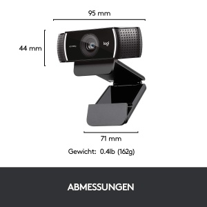 Webcam Logitech C922 Pro Stream cu Stativ, Full HD 1080p, Microfoane Stereo - Img 8