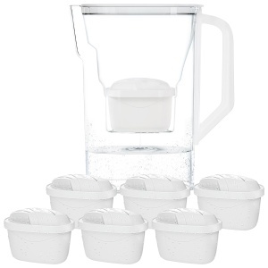 Wessper D3 Slim Aquamax Cana Filtrare Apa 27L Set cu 6 Cartuse Alb