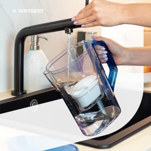 Wessper D3 Slim Aquamax Cana Filtrare Apa 27L Set cu 6 Cartuse Filtrante Albastru - Img 9