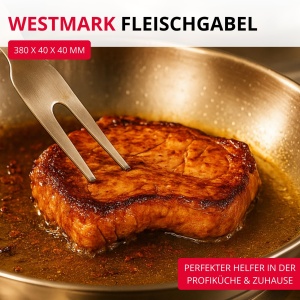 Westmark Fleischgabel Pro 50 cm Inox Ergonomic Argintiu - Img 2