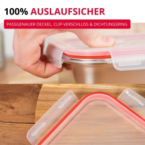 Westmark Lunchbox 23672270 1000 ml Argintiu Sigilata si Rezistenta la Temperaturi Extreme - Img 7