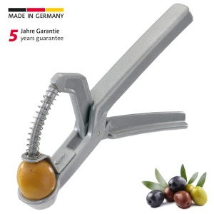 Westmark Olive Pitter, dispozitiv practic de mana cu arc, aluminiu/acoperit, Olivus, 40402270, 16,9 x 10,5 x 2,7 cm - Img 2