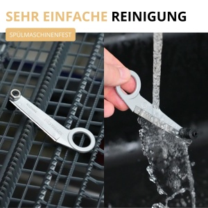 Westmark Rettichschneider Radimax 51302260 Inox si Aluminiu ArgintiuGri 24 cm - Img 8