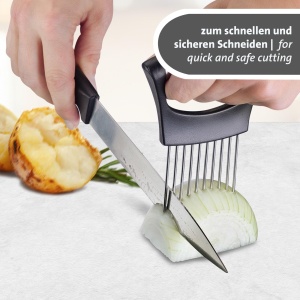 Westmark Schneidehilfe Restehalter ABS si Inox 188 Protectie pentru degete Spalare in masina - Img 3