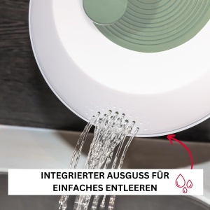 Westmark Set Salatschleuder Spinderella 44L si Mix-Ei 025L Mint Verde BPA-Free - Img 5