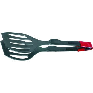 Westmark Spatule duble/clesti de servire, foarte rezistente la caldura pana la 270degC, Lungime: 28,9 cm, Plastic, Duetto Flonal Plus, Negru, 21002275 - Img 3
