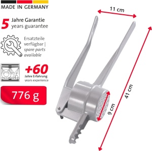 Westmark Spatzlechef 61202260 Presa pentru Spatzle si Cartofi Aluminiu Argintiu - Img 2