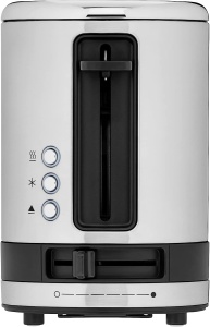 WMF Kitchen Minis, prajitor de paine cu 1 felie, fanta lunga, paine prajita XXl, mini prajitor de paine cu atasament pentru chifle, 7 niveluri de rumenire, protectie la supraincalzire 600W, otel inoxidabil mat - Img 3