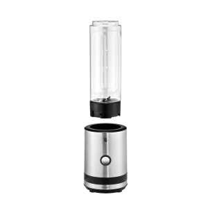 WMF Kitchen Minis Smoothie-to-go Smoothie Maker mic Mini Stand Mixer cu doua blendererecipiente pentru baut 06l 300 W otel inoxidabil mat - Img 3