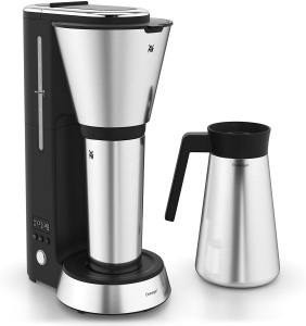 WMF Kuchenminis Aparat de cafea cu filtru Aroma mic cu balon termos, 870 wati, cana termica la pachet, aparat de cafea mic cu temporizator, cromargan mat - Img 3