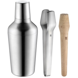 WMF Set de cocktailuri Matryoshka 5 bucati set barman cu shaker de cocktail din otel inoxidabil 700ml ceasca de masurare cl strecuratoare de cocktail  - Img 1
