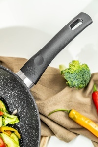 Wok antiaderent Ballarini Vipiteno, 28 cm, aluminiu, inductie, gri - Img 5