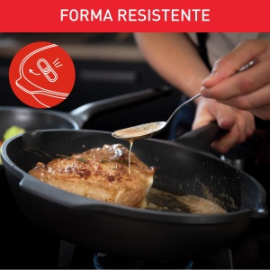 Wok antiaderent Lagostina Aroma 28 cm, aluminiu, cu indicator de temperatura - Img 5