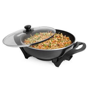 Wok electric Tristar PZ-9130, 4.5L, 1500W, diametru 33 cm