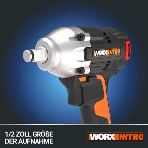 WORX WX272.9 Nitro Brushless Screw Cord 20V - 300Nm, cu cutie de viteze variabila cu 3 trepte si lumina LED - Ideal pentru diverse lucrari de insurubare - fara baterie si incarcator - Img 3
