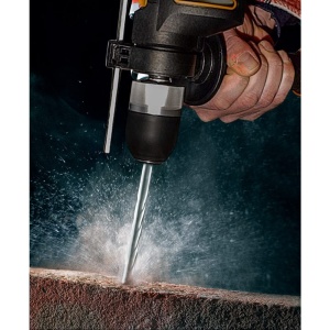 WORX WX317.2 Masina de gaurit cu percutie profesionala cu 600W pentru lucrari de gaurire in lemn, beton si otel - cu reglare continua a vitezei si mandrina fara cheie - Img 8