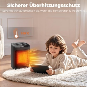 YASHE Electroheizkorper 1500W PTC Ceramic Thermostat Protectie Supraincalzire - Img 7