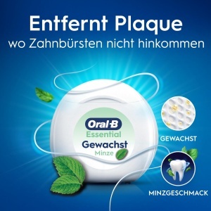 Zahnseide Oral-B Essential, 50m, Gewachst, Minzgeschmack - Img 2