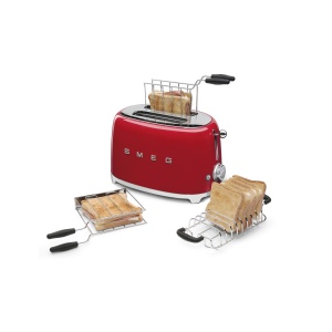 Zange Sandwich Smeg TSF01TSF03, Otel Inoxidabil, Maner Plastic, 2 Bucati - Img 2