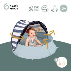 Zelt pentru copii Babymoov Aquani 3-in-1, UV 50, Planschbecken, 90x90x60 cm - Img 3