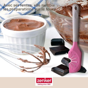 Zenker 44916 Spatula 2-in-1 Roz 27 cm Silicon Nylon Curatare Schneebesen - Img 6