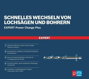 Zentrierbohrer Bosch EXPERT Power Change Plus HSS-Co, 7,15 mm, 105 mm - Img 4