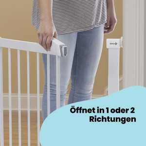 Zid de siguranta Safety 1st Flat Step, extensibil 73-101 cm, alb, fara montaj cu gauri - Img 7