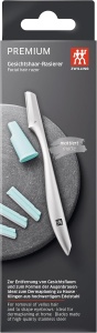 Zwilling Rasoir facial premium din otel inoxidabil argintiu cu 3 lame de rezerva - Img 6