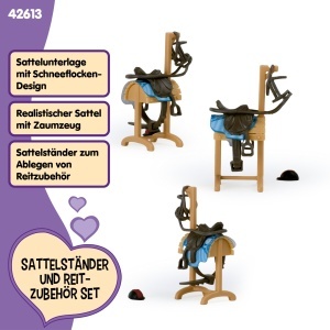 Accesorii pentru cai Schleich Horse Club 42613 6 piese, detalii realiste - Img 2