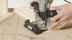 Accesoriu freza Dremel 335-01, compact, pentru lemn, negru - Img 4