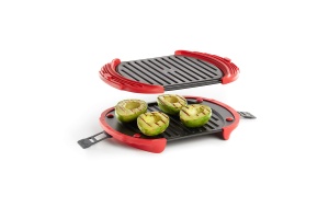 Accesoriu grill pentru cuptorul cu microunde, Rosu/Negru