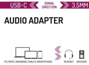 Adaptor audio Hama USB C la 3,5 mm, negru, cu DAC pentru HiFi Stereo - Img 3
