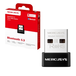 Adaptor Bluetooth Mercusys MA530 Nano USB 5.3 pentru PC si Laptop, Plug Play - Img 1
