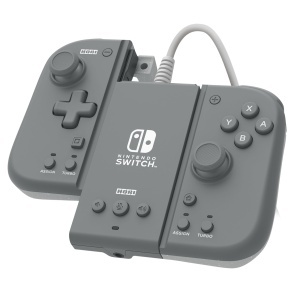 Adaptor Compact pentru Nintendo Switch Hori - Ergonomic, Culoare Gri